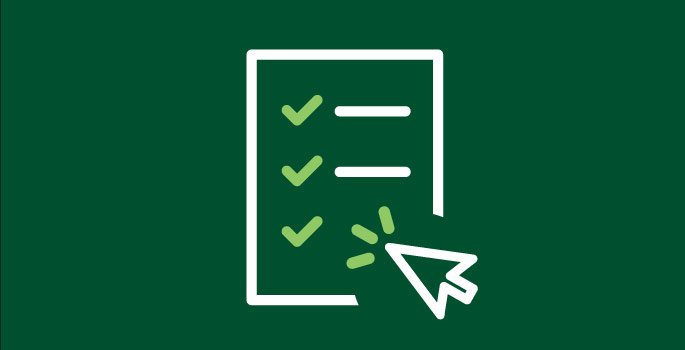Icon of a paper icon and a cursor clicking
